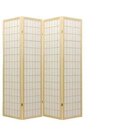 Asian Decor - 6ft. Japanese Double Sided Window Pane Shoji Privacy Screen - 4 Panel... by ORIENTAL FURNITURE