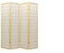 Double Sided Window Pane Room Divider in Natural Number of Panels: 4