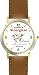 Habit 6 - Synergize (Spanish Text) - DELUXE TWO-TONE WATCH from THE 7 HABITS - WATCH COLLECTION BY WATCHBUDDY&reg; - Arabic Numbers - Brown Leather Strap-Size-Large ( Men's Size or Jumbo Women's Size )