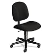 HON Products - HON - Every-Day Series Swivel-Back Pivot Task Chair, Olefin Fabric, Black - Sold As 1 Each - Contours in seat and back cushions offer all day comfort. - Back height adjust to ensure a custom fit for people of all sizes. - Upholstery contains stain-resistant protection to maintain a clean appearance.