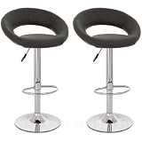 Produkt-Bild: 2x Barsessel / Barhocker - schwarz