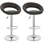 2x Barsessel / Barhocker - schwarz