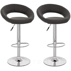 2x Barsessel / Barhocker - schwarz