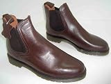 Classic wl-126 Mens dark brown slip on leather dealer boots. UK BNIB