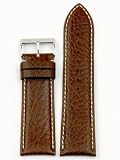 Sport Watch Band Waterproof Leather Brown 20 millimeter Tech Swiss