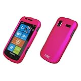 EMPIRE Hot Pink Rubberized Snap-On Cover Case for AT&T Samsung Focus i917