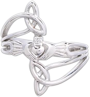 Stainless Steel Claddagh and Trinity Ring (10)