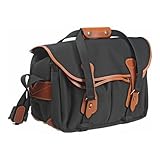 Billingham 335 SLR Camera Shoulder Bag, Black with Tan Trim
