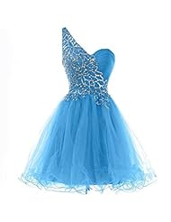 One Shoulder Cocktail Summer Organza/Tulle  Dress