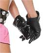997700 Short Vinyl Gloves, Black, One Size