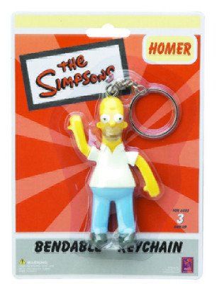 Childrens Toyshop  Toys : The Simpsons Homer Bendable Key Chain
