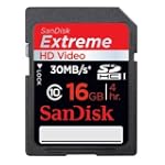SanDisk Extreme 30MB/s SDHC Flash Memory Card - 16 GB