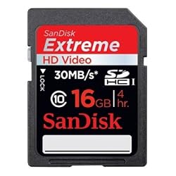 SanDisk Extreme 30MB/s SDHC Flash Memory Card - 16 GB