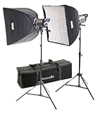 Interfit INT461 Stellar XD 600 Watt/ Second Twin Softbox kit