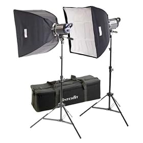 Interfit INT461 Stellar XD 600 Watt/ Second Twin Softbox kit