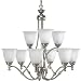 Progress Lighting P4509-81: Renovations Antique Nickel Nine-Light Chandelier
