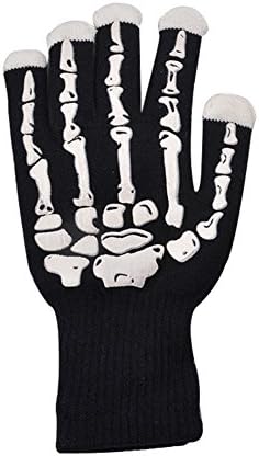 LED Light Skeleton Hand Design Luminous Finger Glove for Club, Party