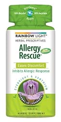Rainbow Light Allergy Rescue Food-Based Dietary Supplement Tablets, 60-Count Bottles (Pack of 2)