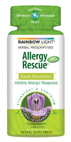 Rainbow Light Allergy Rescue Food-Based Dietary Supplement Tablets, 60-Count Bottles (Pack of 2)
