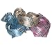 Cute Colorful and Fashionable Trendy Plaid Head bands in Aqua Blue, Pink and Beige Sale on 3 pack