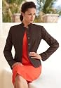 Chadwicks Mandarin-Collar Blazer