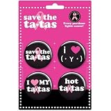 (1x1) Save the Tatas - Tata Collectors Button Pin Set