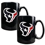2 Pc Houston Texans Coffee Mug Set - Black by Great Amreican Products