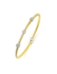 Sterling Silver - Silver Cubic Zirconium Bangle