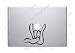 Sign Language I Love You Decal Sticker for Computer Wall Car Mac Macbook and More