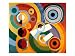 Rhythm, Joie de Vivre Abstract Art Poster Print by Robert Delaunay, 31x24