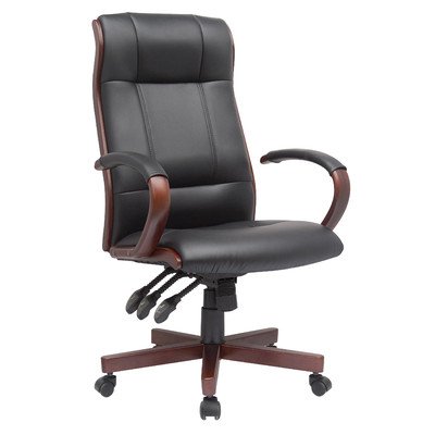 Comfort Products 60-5836 Afffinity Multifunction Leather Chair with Wood On Sale