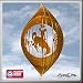 WYOMING COWBOYS WYO Swirly Metal Wind Spinner
