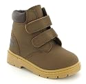 Dinosaur Hunters "Nico" Boys Velcro Fastening Ankle Boots - Chocolate Brown
