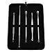 Comedone Extractor for Blackhead and Blemish - Set of 5 with Case