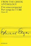 Search:  Five Unaccompanied Part-Songs for TTBB - Op. 45: From the Greek Anthology (Music Sales America)