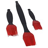 SILICONE Basting Brushes 3-Piece Set - Red