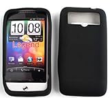 HTC Legend Deluxe Silicone Skin, Black Skin Silicone Case/Cover/Faceplate/S ....