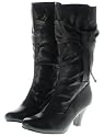 Couture Discount Damenstiefel Fashion Slouch Boots schwarz, (ST83)