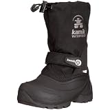Kamik Waterbug5X NK8060, Unisex - Kinder Stiefel, Schwarz (BLK), EU 28 (US 11)