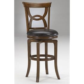 Click here to buy Keeneland Swivel Stool Bar Stool Dark Oak by Home Decorators Collection.