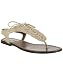 Joie light gold leather 'Just a Little Bit' sandals