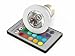 Multi Color LED Home Décor Ceiling Lamp Light Bulb 3W E27 Remote Control RGB LED Bulb Light lamp 16 Different Colors + Fading Functions - ON/OFF