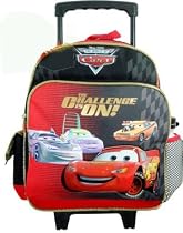 Disney Cars Mcqueen Rolling Backpack - Mcqueen Mator Kid size Luggage