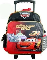 Disney Cars Mcqueen Rolling Backpack - Mcqueen Mator Kid size Luggage