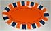 Auburn Tigers Striped Oval Platter