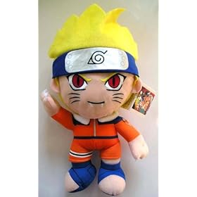 Naruto 13'' Naruto Half Transformed Plush Anime + Pin