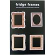 Elegant Gold Refrigerator Magnet Frames Set 2 of Four Frames