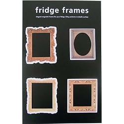 Elegant Gold Refrigerator Magnet Frames Set 2 of Four Frames