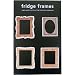 Elegant Gold Refrigerator Magnet Frames Set 2 of Four Frames