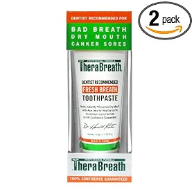 Dr. Katz TheraBreath Oxygenating Toothpaste, with Aloe Vera, 4-Ounce Tubes (Pack of 2)
